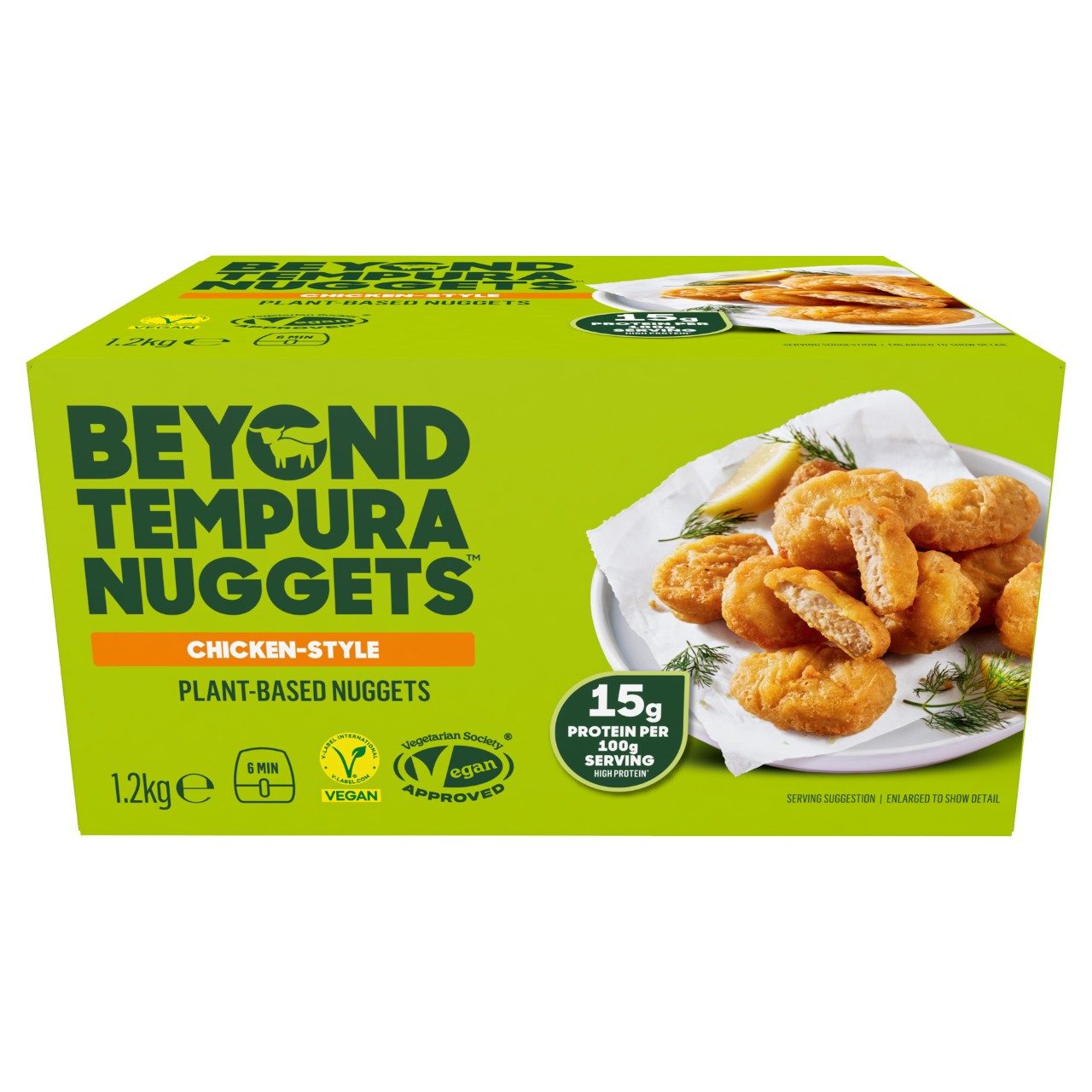 tempura nuggets, vega, ca. 1,2kg diepvries