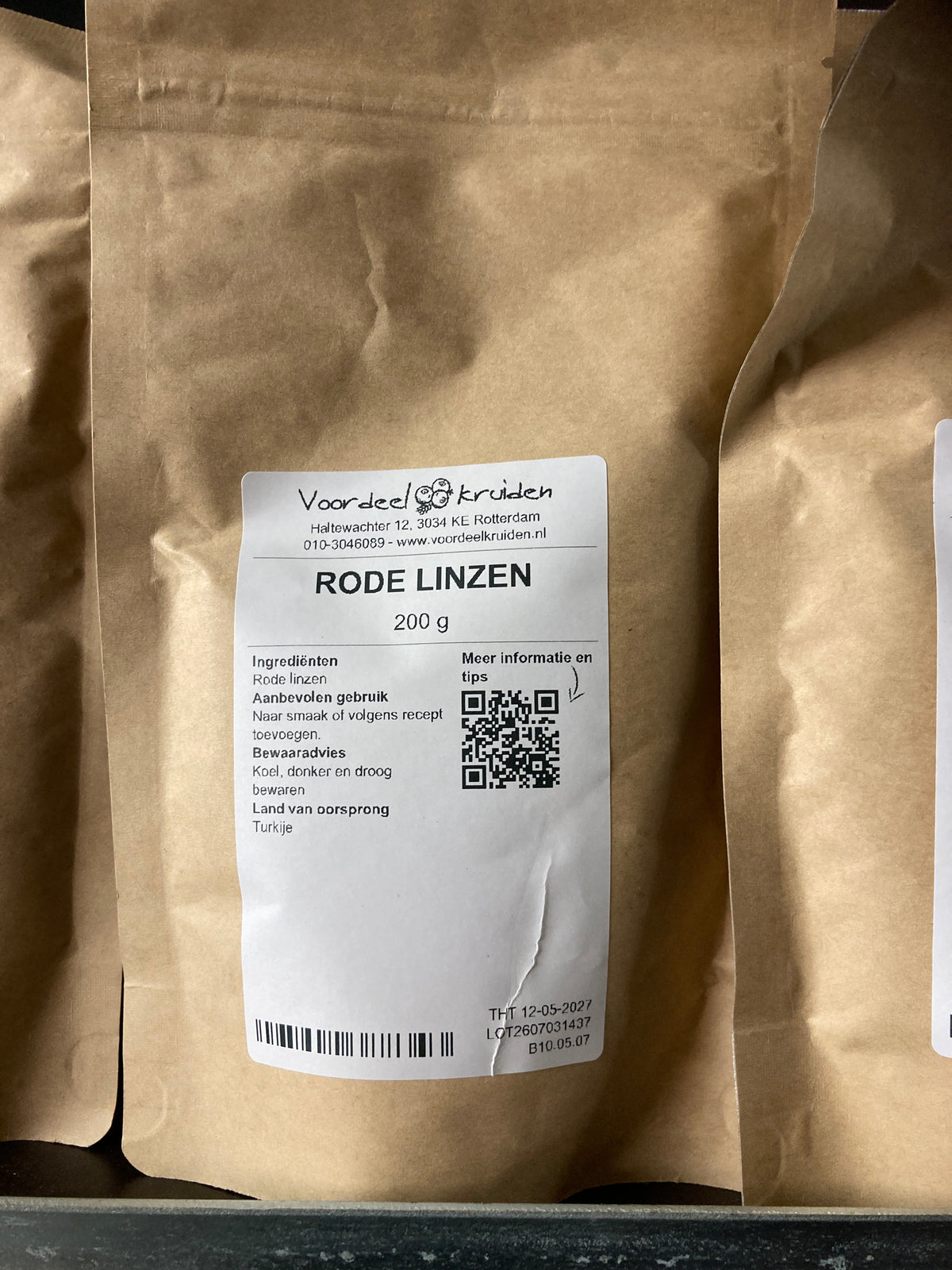 K36P02 rode linzen (per 200g)