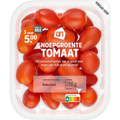 Snoepgroente tomaat, 250g per bakje