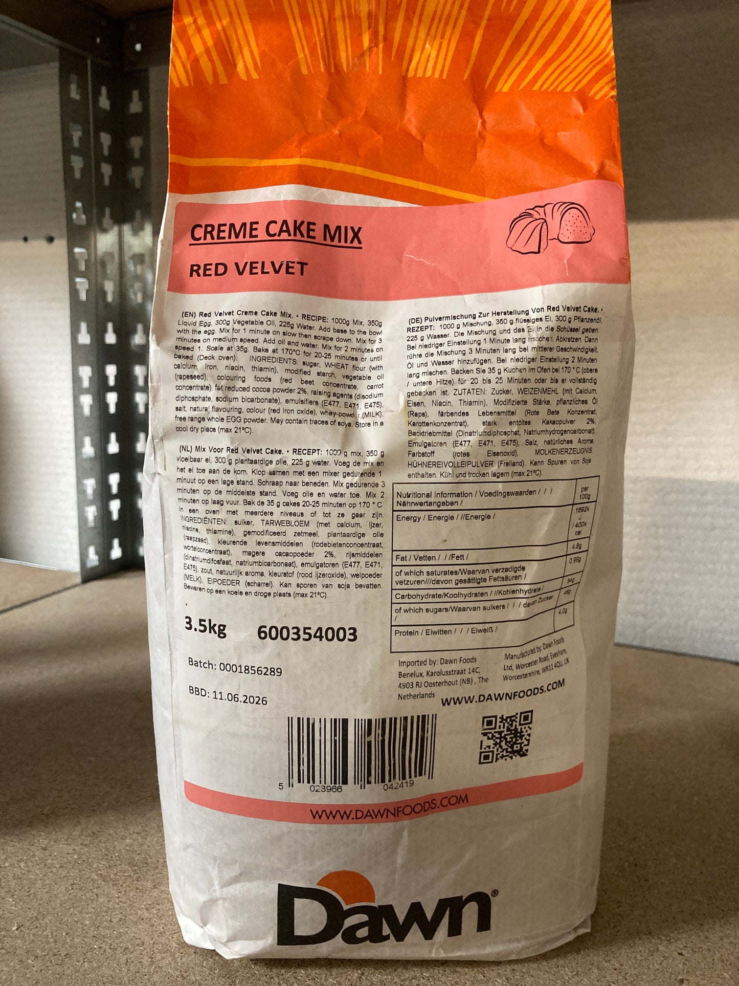 K40P01 red velvet cake mix 3,5kg