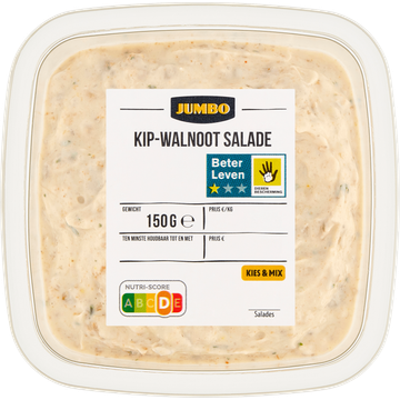 2 voor €1 Kip-Walnoot Salade 150g totaal 🟰 300g