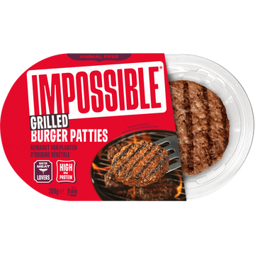 Burgers, Vega, gegrild, 2st per verpakking totaal ca. 200g