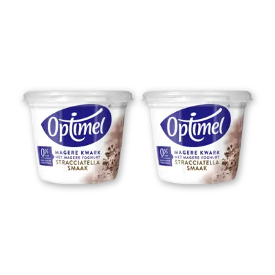 2-pack Optimel Magere kwark stracciatella
