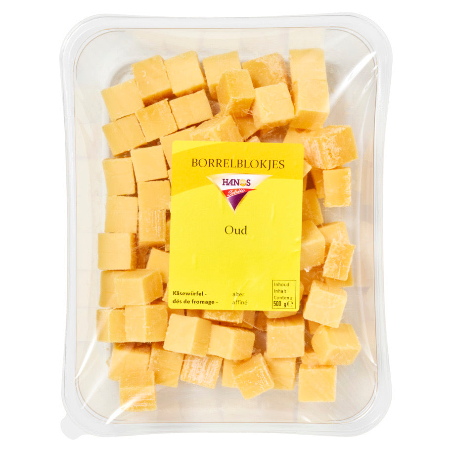 Kaas borrelblok oud, 500g