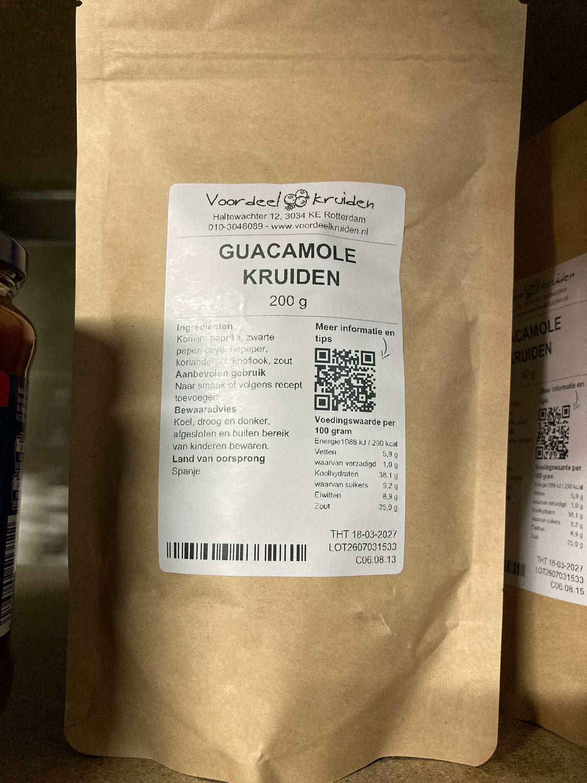 K31P03 guacamole kruiden (per 200g)