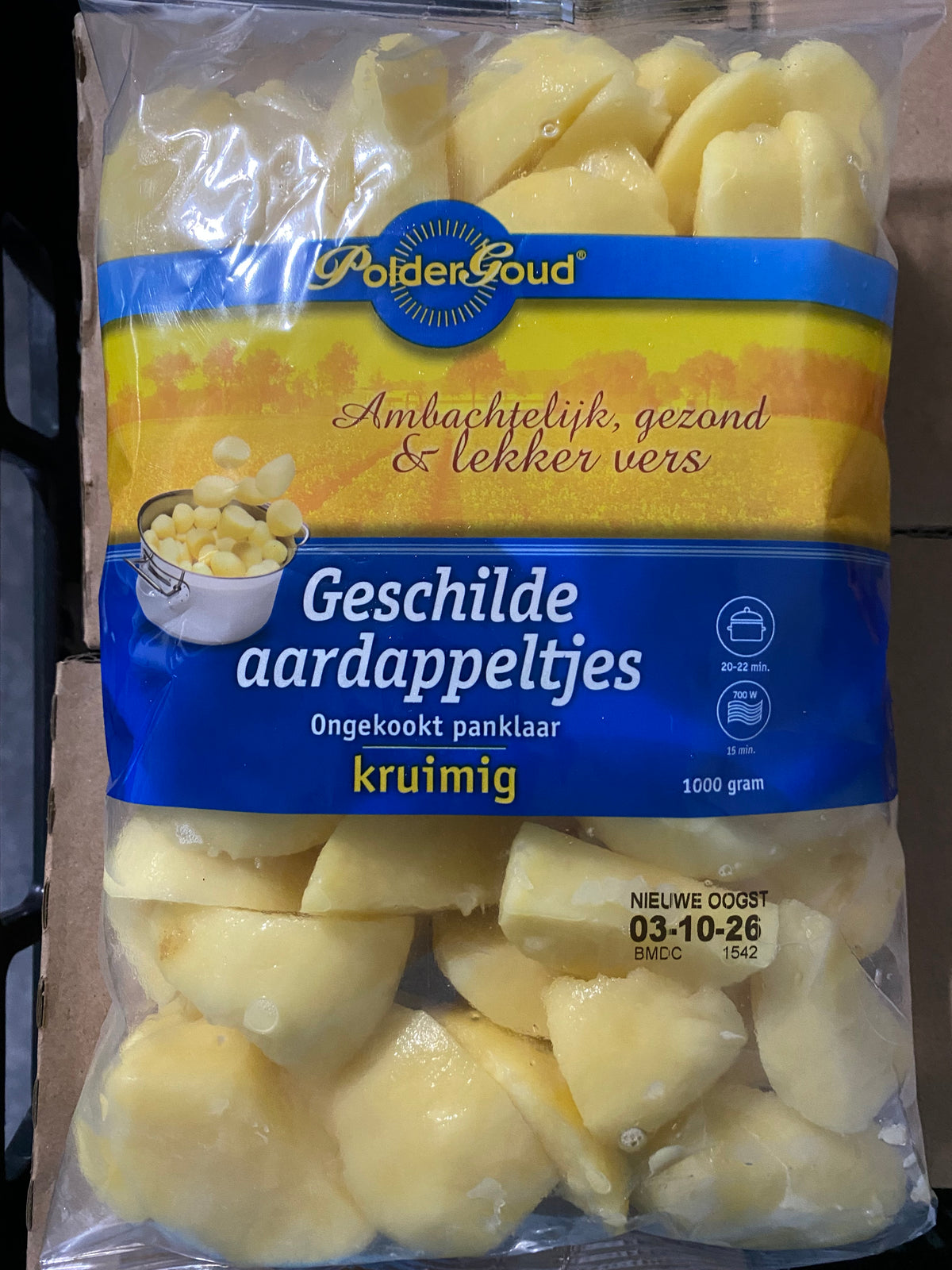 Aardappels, Kruimig, Ongekookt, Panklaar, per 2 verpakkingen a ca. 1.000g (totaal ca. 2.000g)