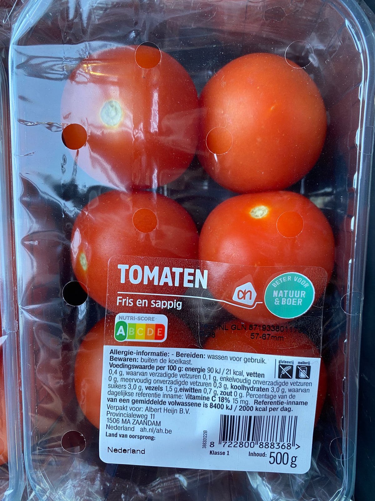 Tomaten, ca. 500g per verpakking