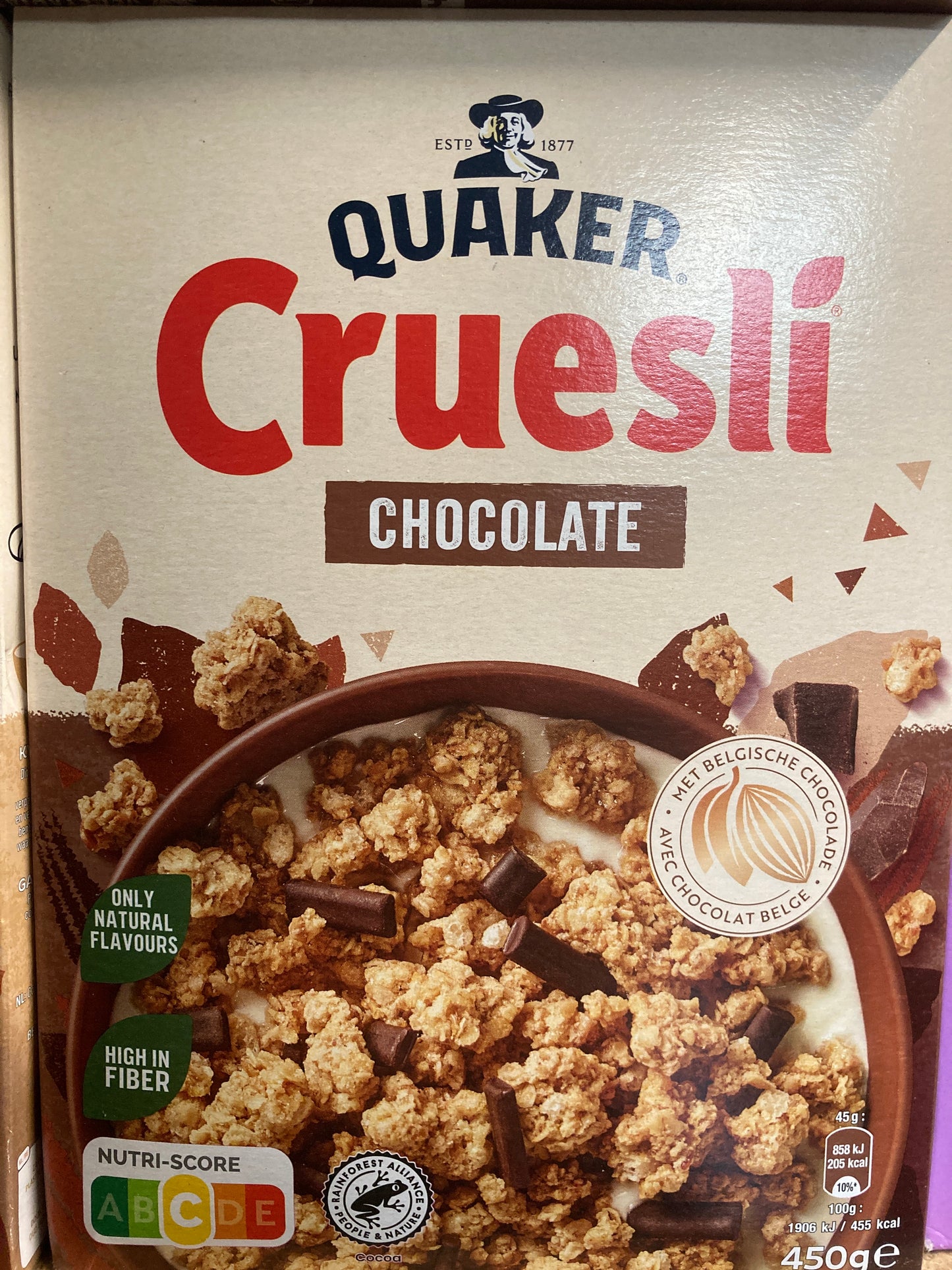 K18P02 Cruesli chocolade Quaker