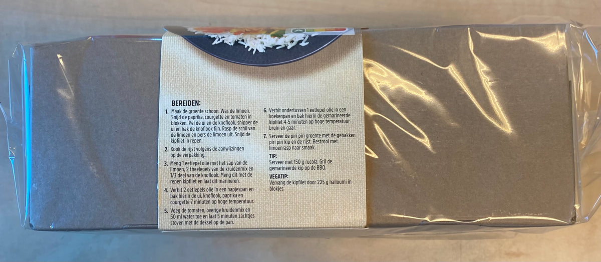 Verspakket, Kip Piri Piri, ca. 1022g per verpakking
