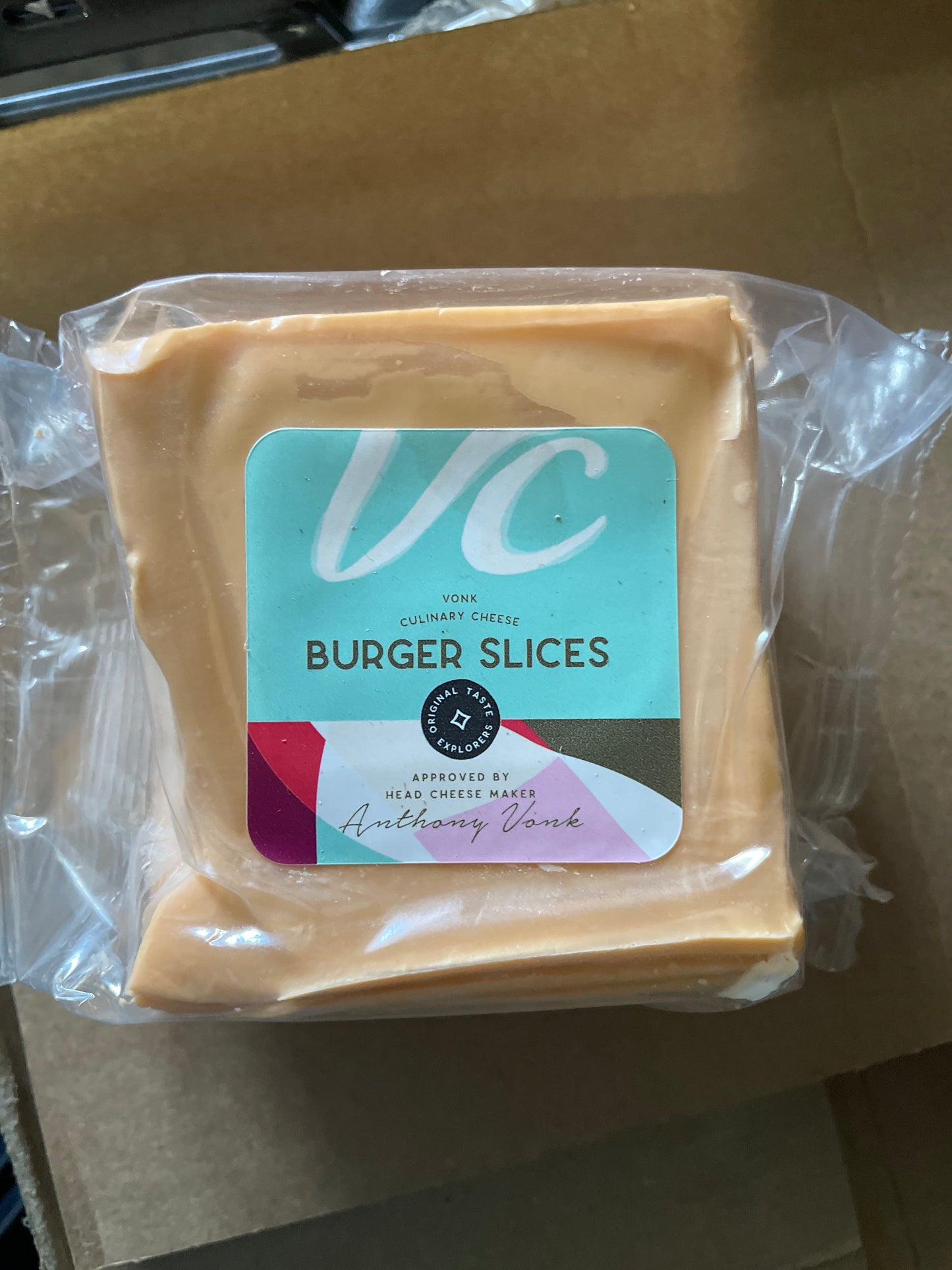 Kaas, cheddar, slice, ca. 369g ca. 28 slices