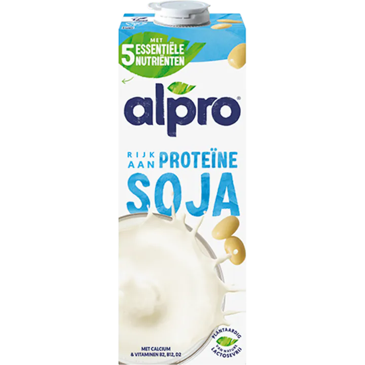 k14p02 Soja protein Melk, lactosevrij, ca. 1 liter per verpakking