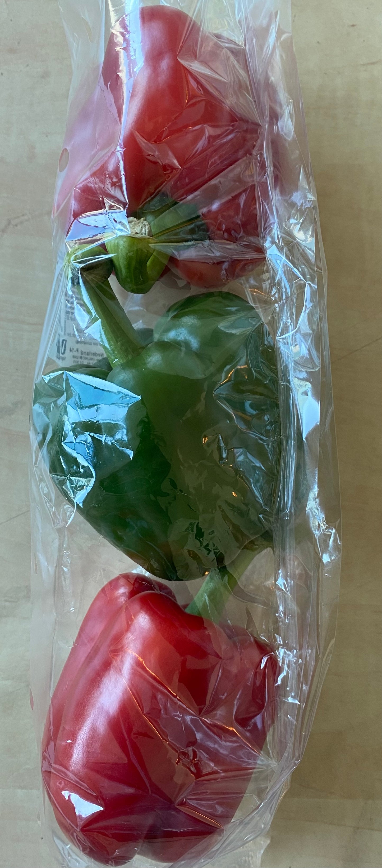 Paprika, Mix, Ro/Gr/Ro, 3st met ca. 400g
