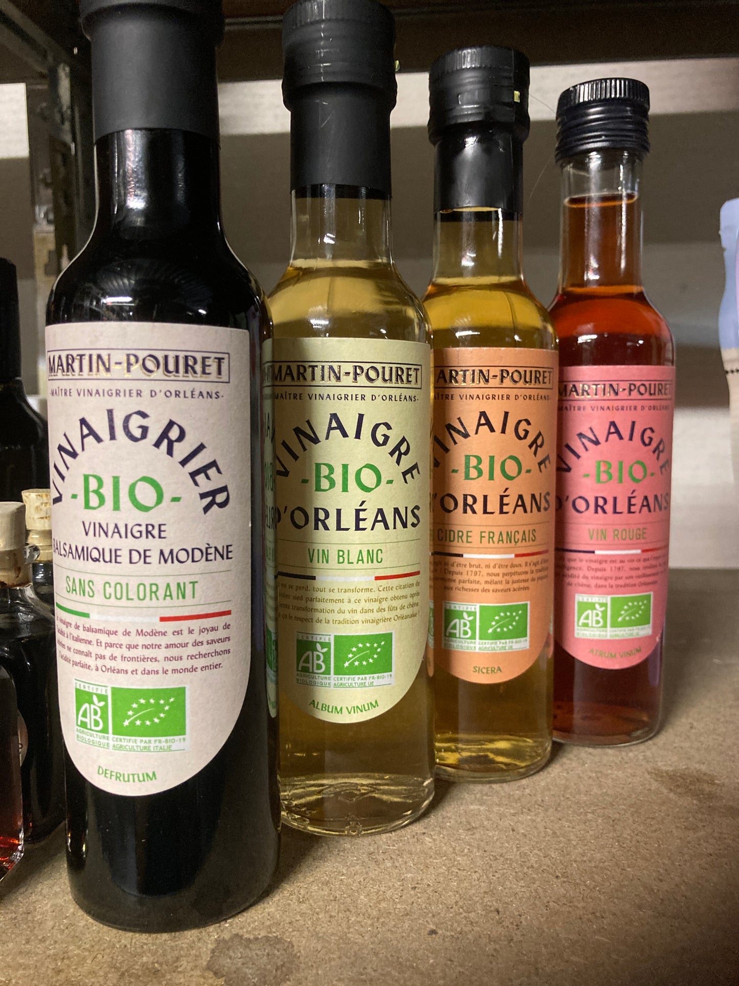 K31P04 biologische azijn verschillende soorten