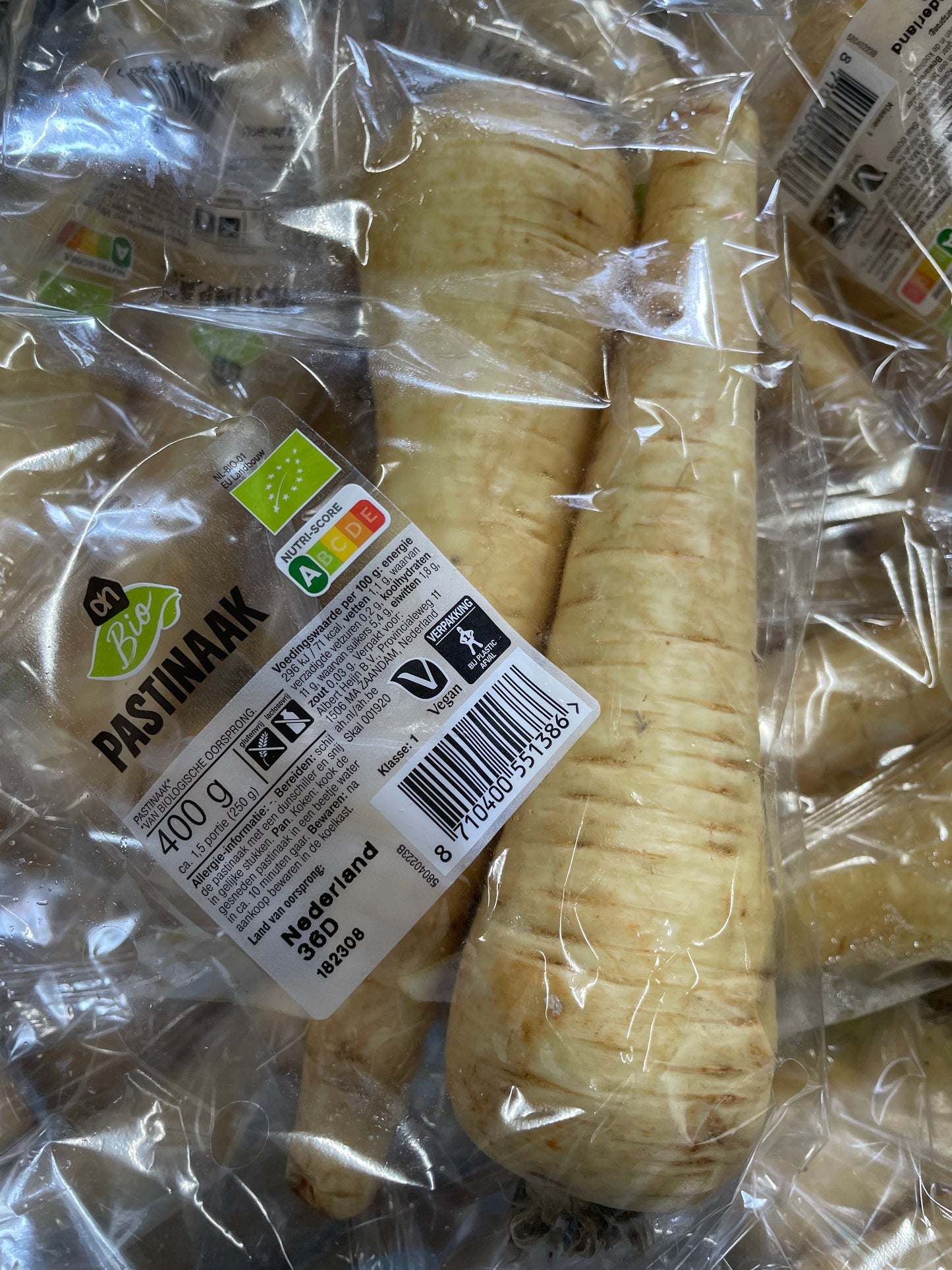 Pastinaken, per 2 x 2st a ca. 400g (totaal ca. 800g)