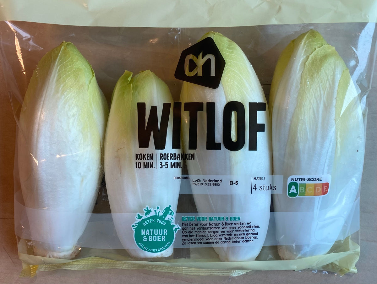 Witlof, 4st en ca. 600g per verpakking