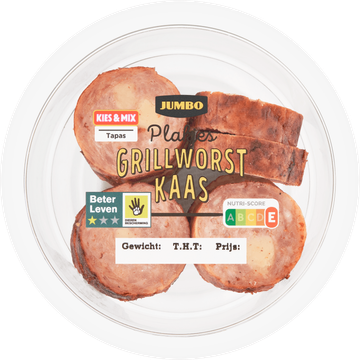 Plakjes Grillworst Kaas ca.100 g