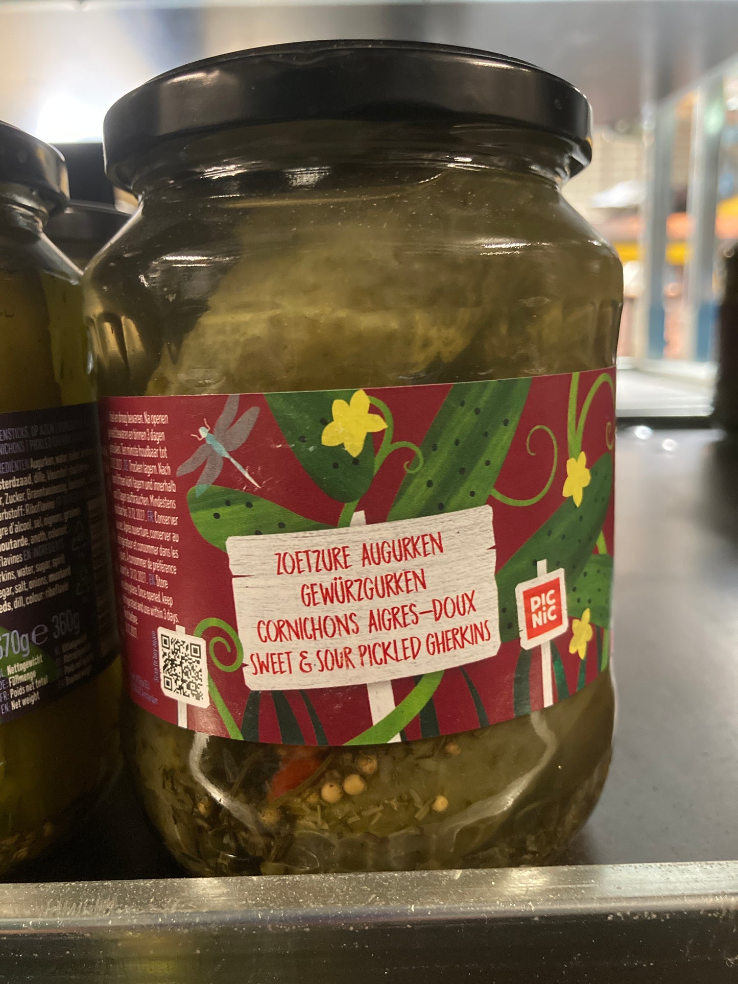 K37P05 zoetzure augurken huismerk 670g (per 2)