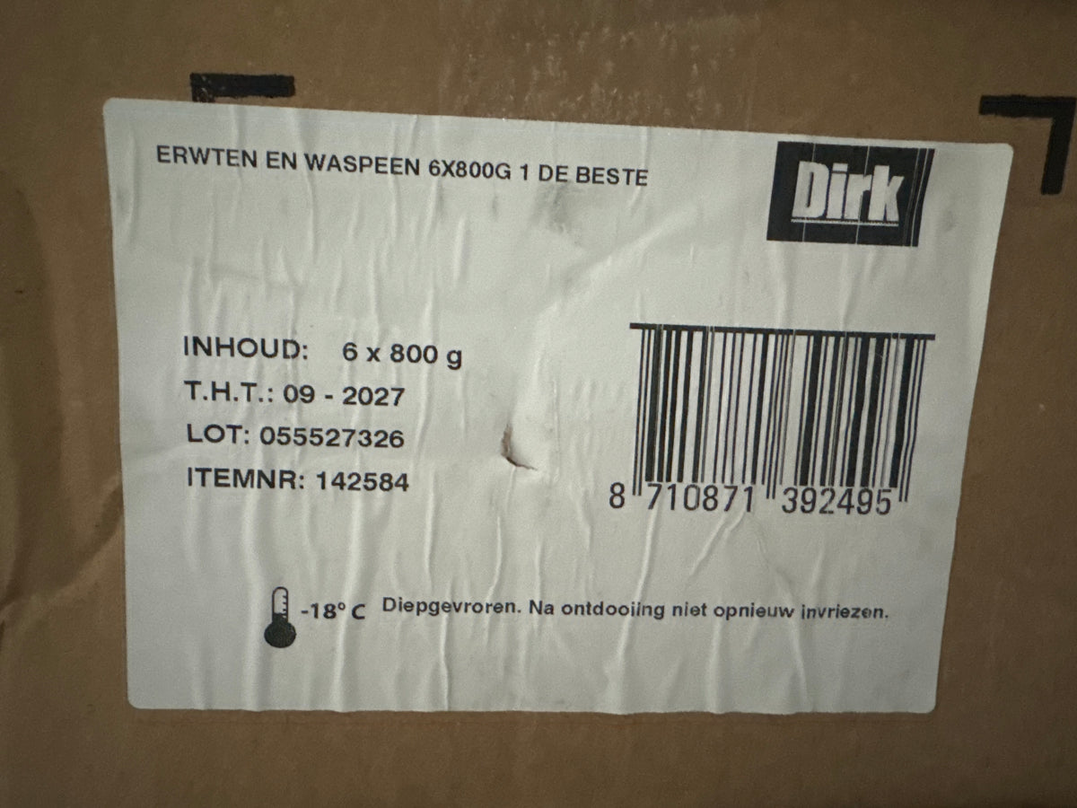 erwten waspeen dv per doos
