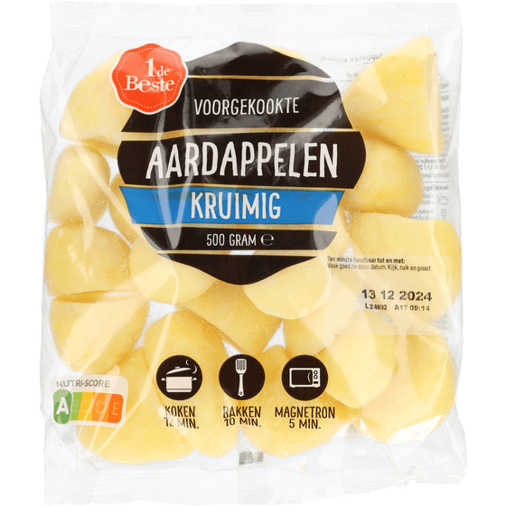 Gekookte aardappelen kruimig 2st, 500g