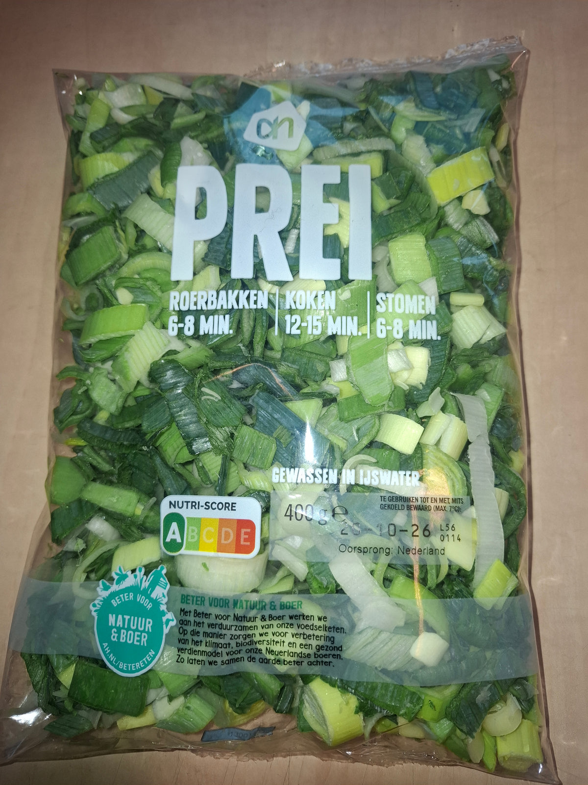 Prei, per 2x ca.400g (totaal ca. 800g)
