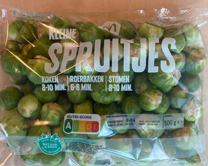 Spruiten, Geschoond, per 2x ca. 350g (totaal ca. 700g)