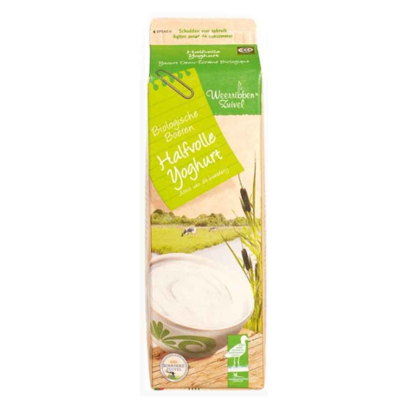 Halfvolle yoghurt 1liter