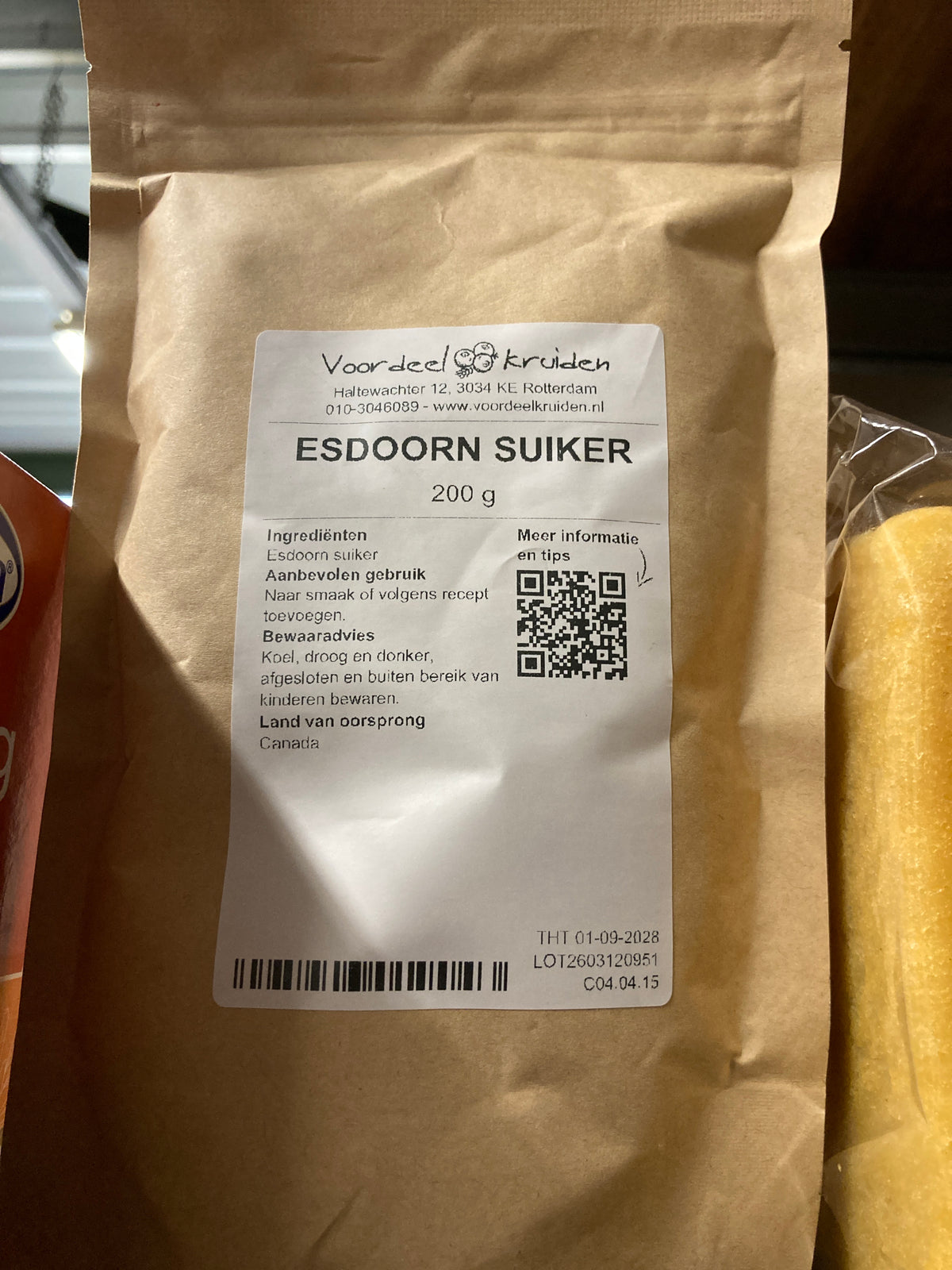 K40P02 esdoorn suiker (per 200gr)
