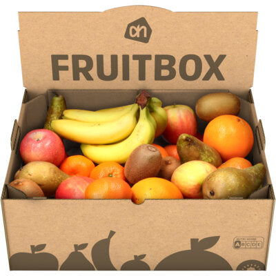 Fruitbox mix (bananen, mandarijnen, sinaasappels, peren, appels, kiwi’s) ca. 7kg