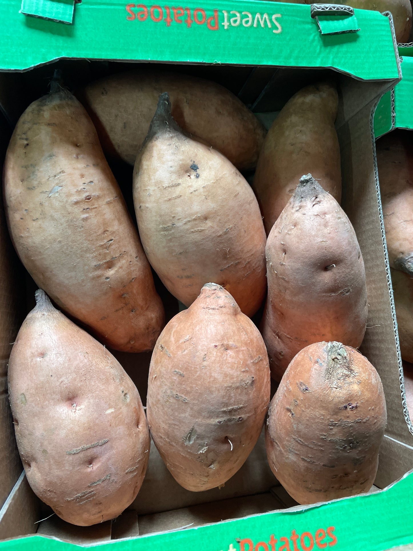 Aardappels, Zoet, ca. 6kg per doos