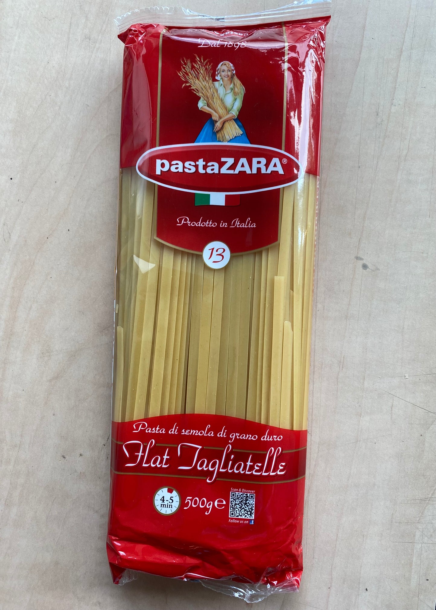 Pasta, Tagliatelle, ca. 500g per verpakking
