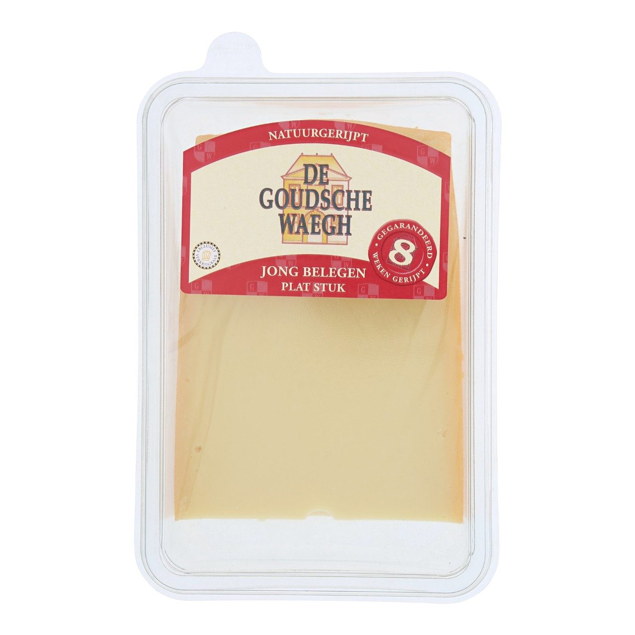 Jong belegen kaas plat stuk 400g