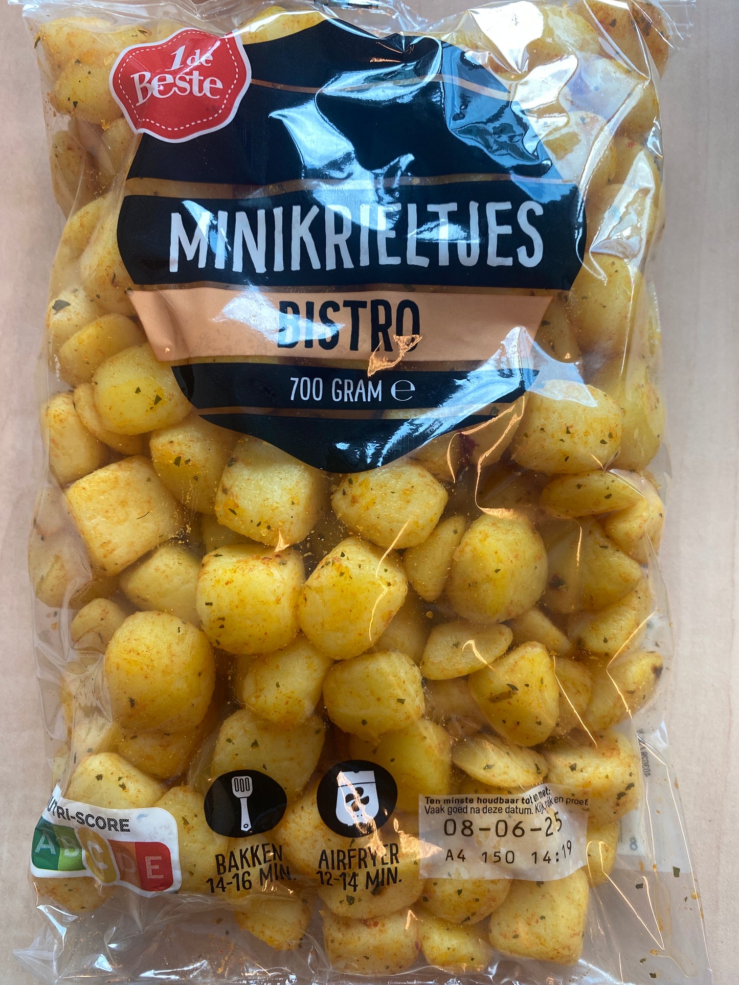 Aardappels, Minikrieltjes, voorgekookt, gekruid, ca. 500g per verpakking