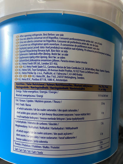 Mayonaise, Vegetarisch, ca. 5 liter per emmer