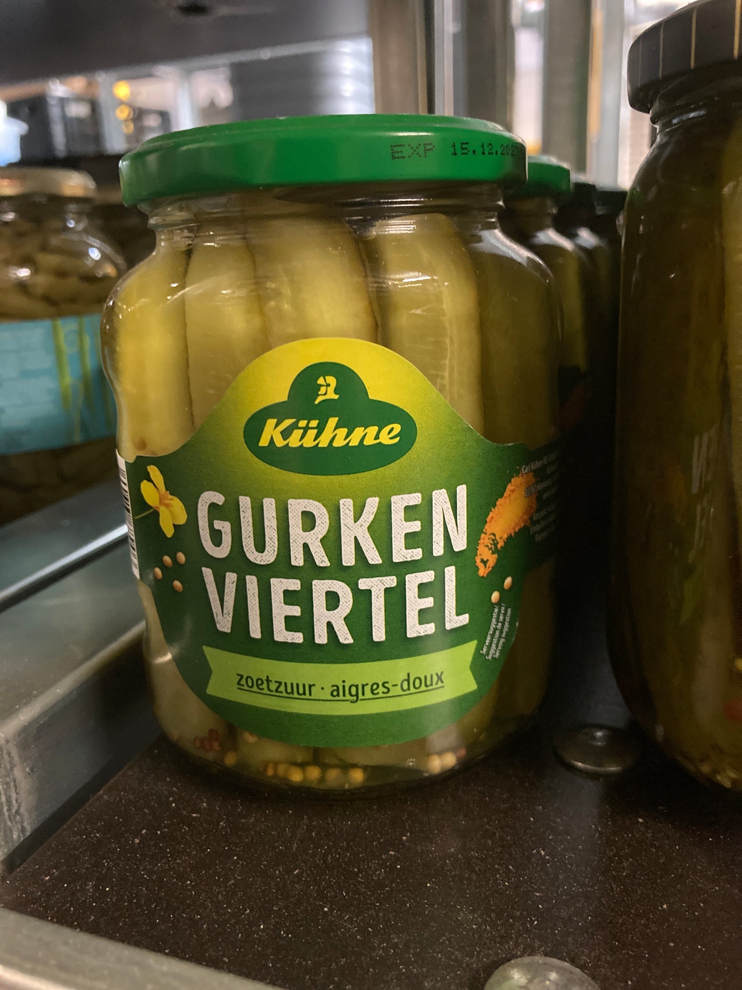 K37P05 augurken Kühne 330g