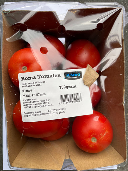 Tomaten, Pruim (Roma), ca. 750g per verpakking