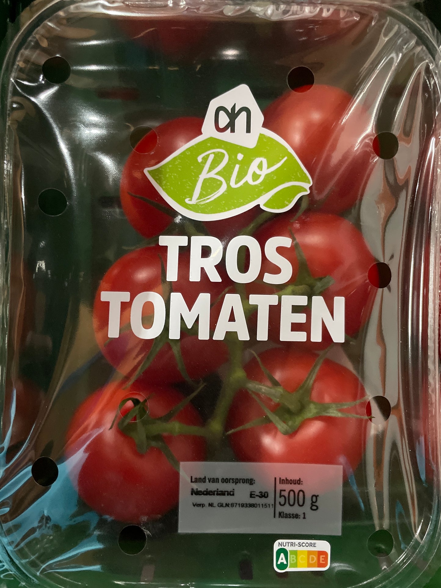 Tomaten, Tros, ca. 500g per bakje