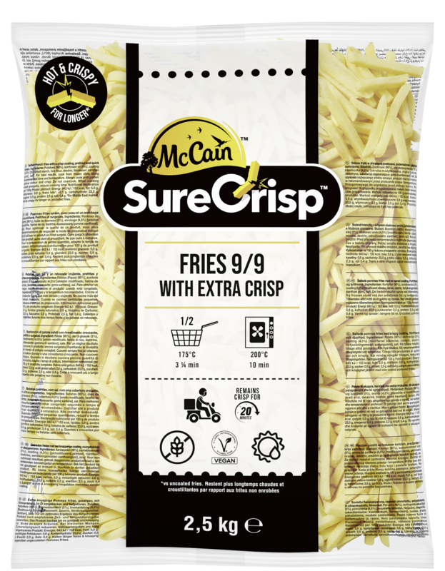 Friet, crispy, 2,5kg diepvries