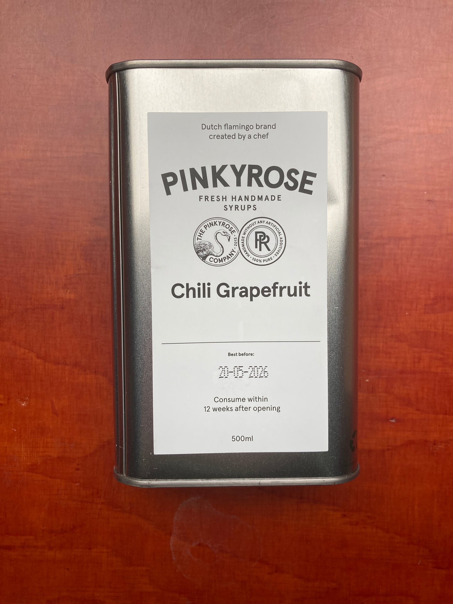 K12P03 Pinkyrose siroop chili grapefruit 500ml