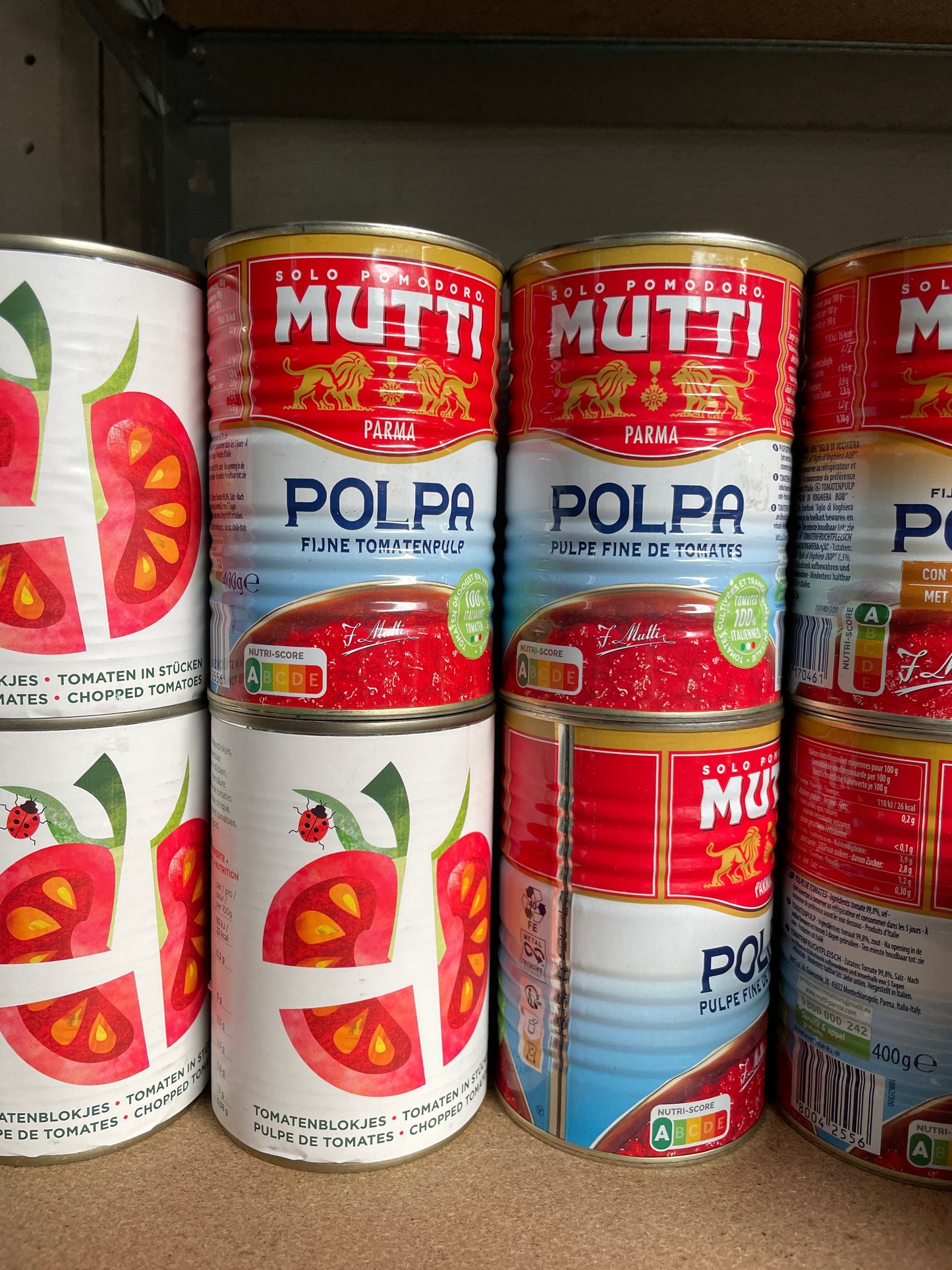 K38P02 Tomatenblokjes in blik, 400g