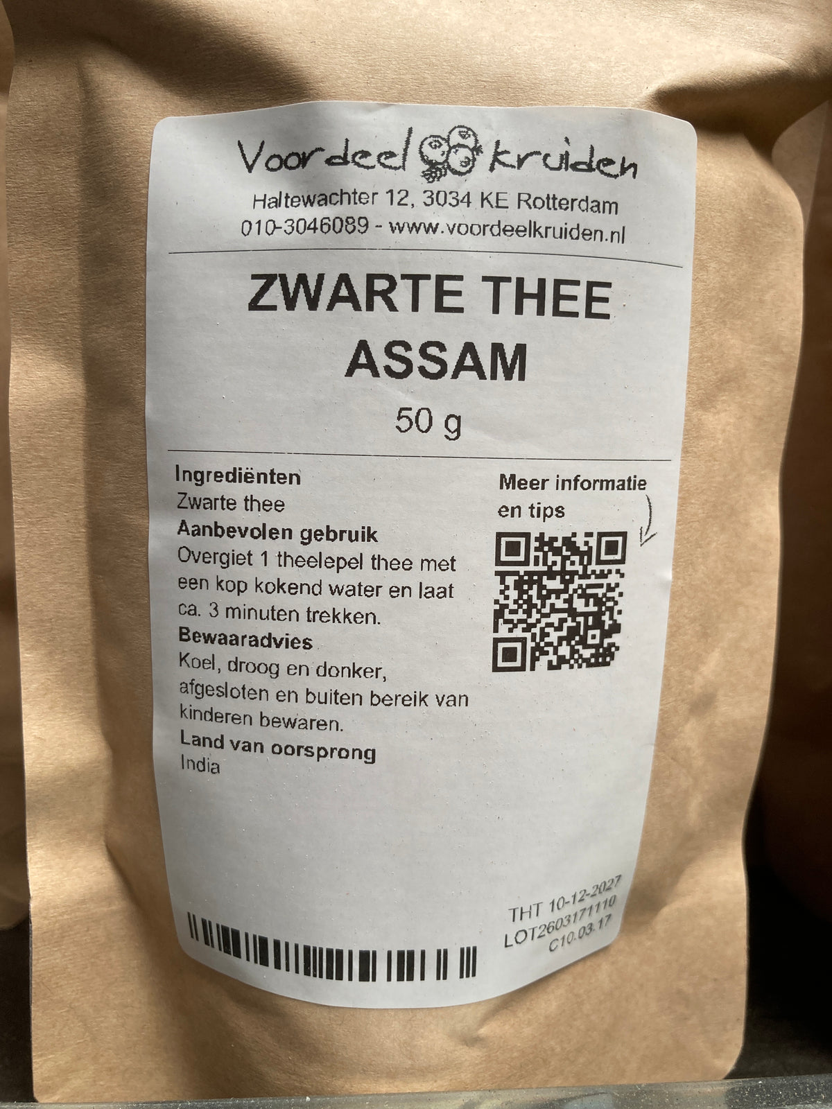 K47P05 zwarte thee aassam (per 50g)