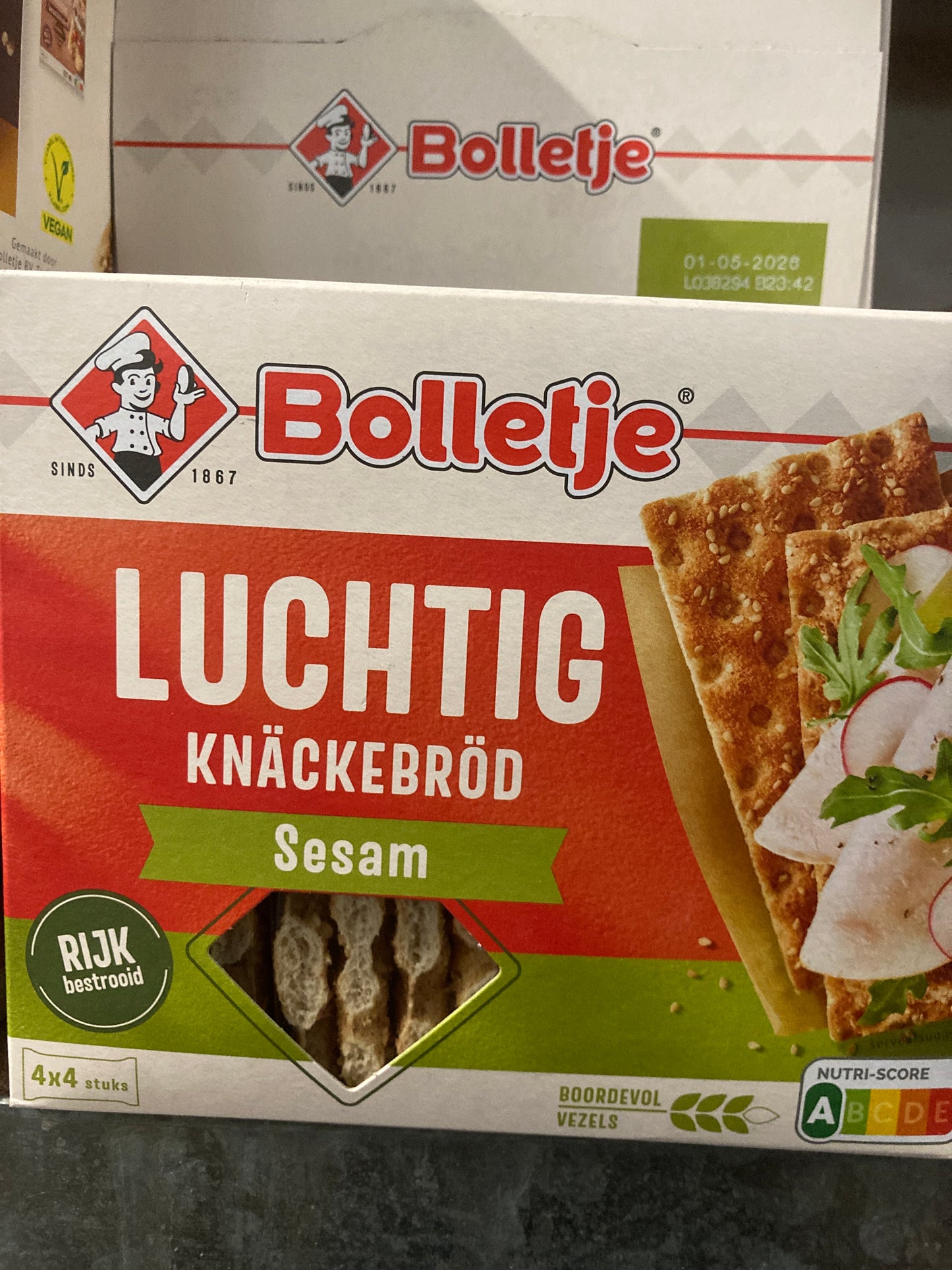 K21P04 luchtig knäckebröd (per 2)