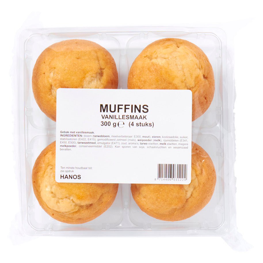 Muffin vanille 75gr X 4 = 300g