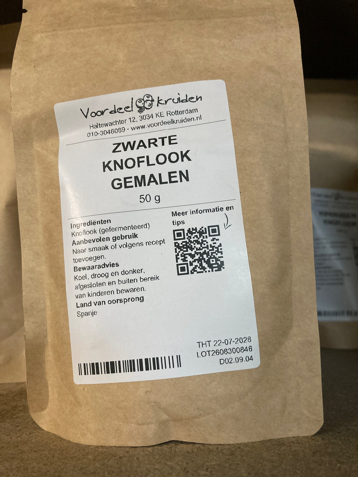 K31P03 zwarte knoflook gemalen (per 50g)