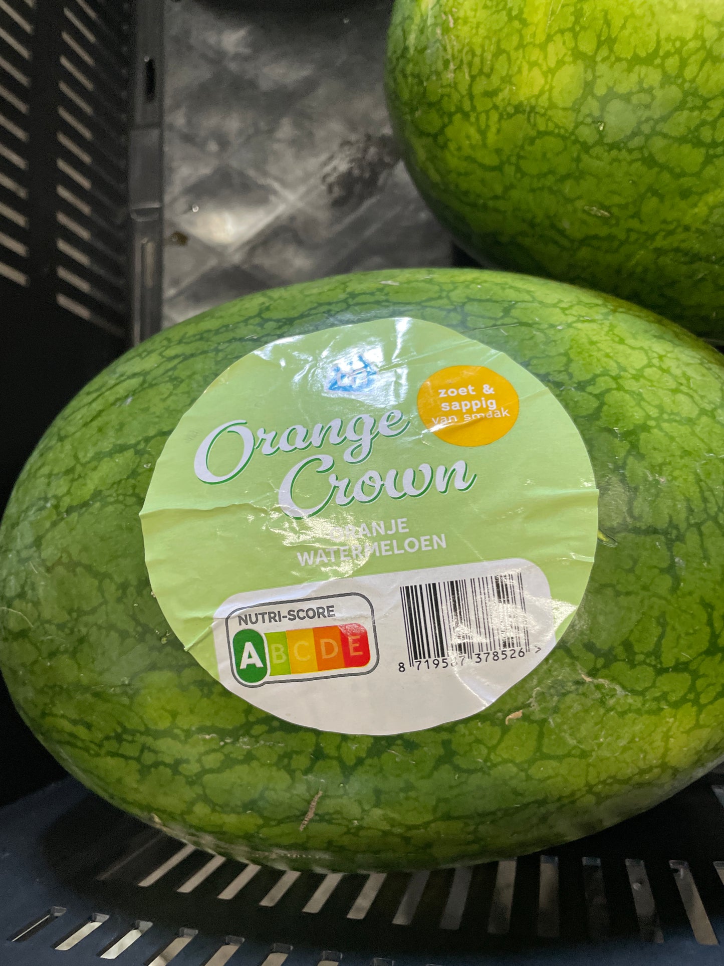 Watermeloen , oranje en zoet, ca. 3,5 kg