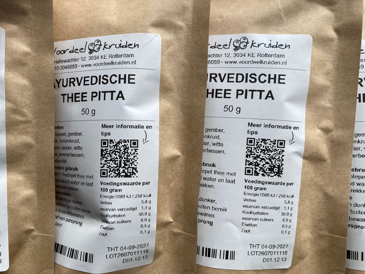 K47P04 ayurvedische thee pitta (per 50g)