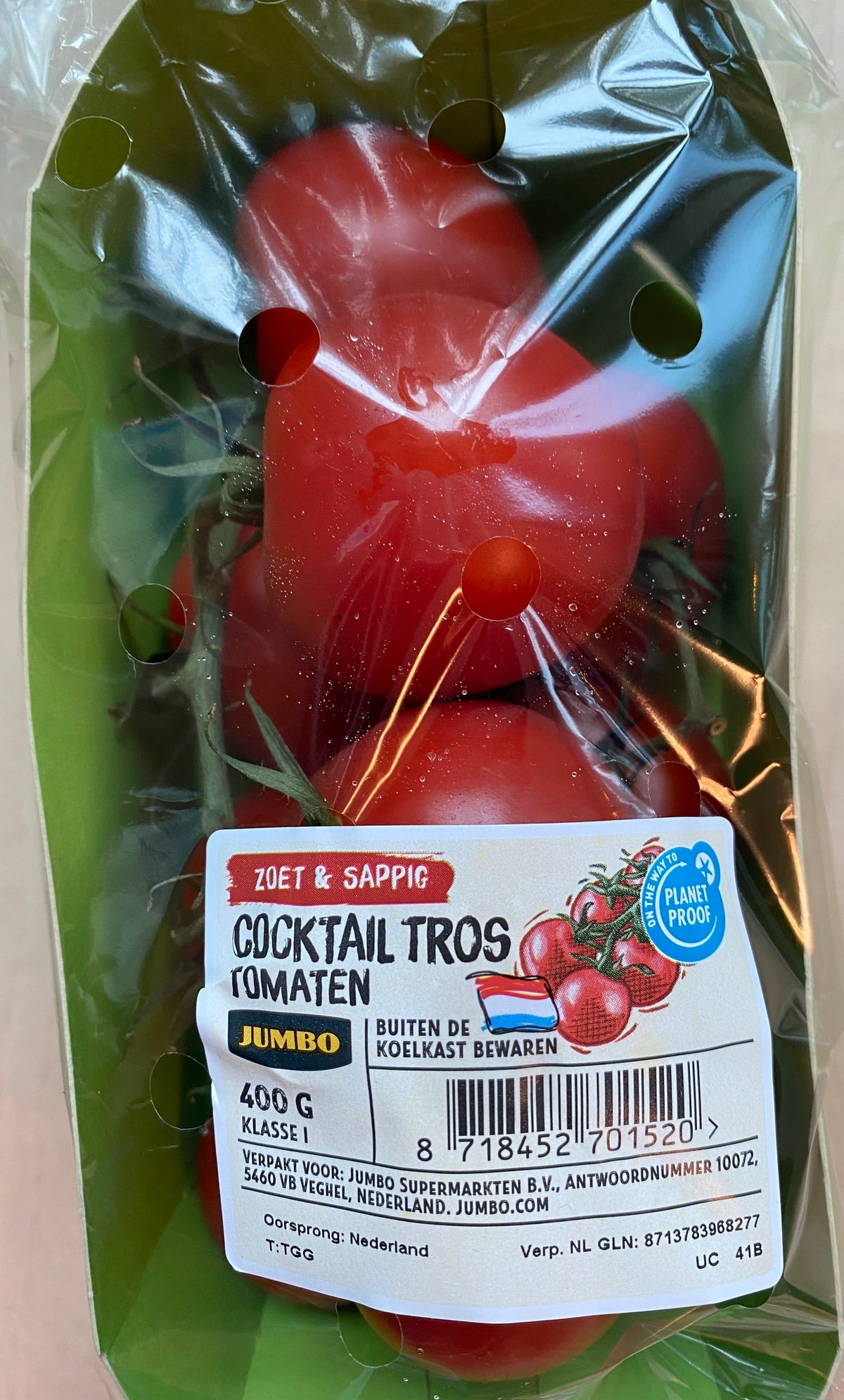 Tomaten, Tros, Cocktail, ca. 400g per verpakking