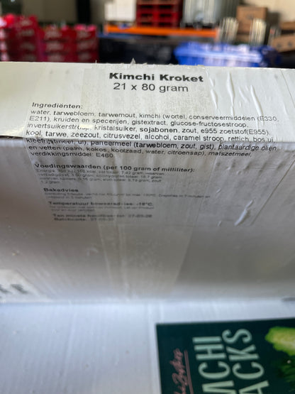Kimchi kroketten 21 X 80gr diepvries