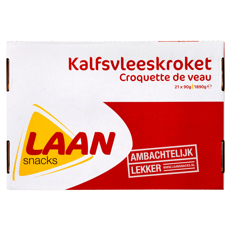 Kalfskroket 21 x 90gr, diepvries