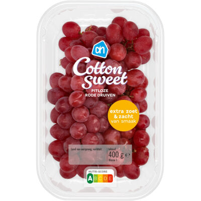Druiven cotton sweet pitloze rode, 2x400g