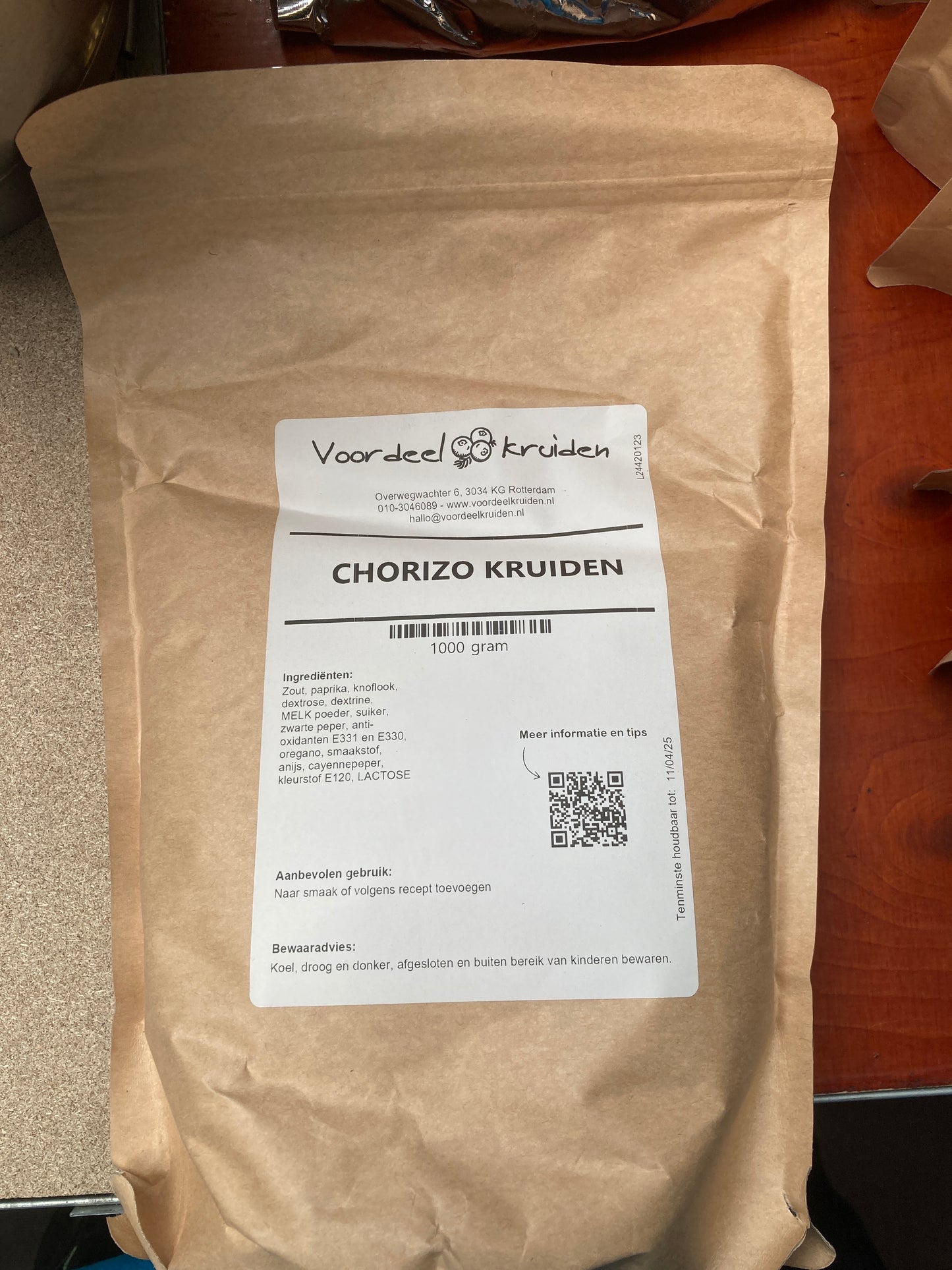 K44P02 chorizo kruiden 1kg